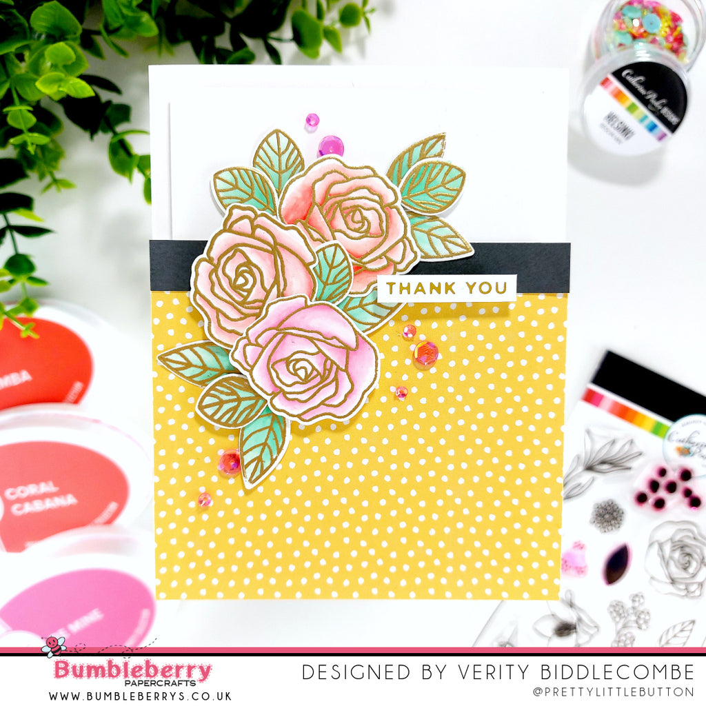 Combining faux water colouring with pattern paper - Catherine Pooler Celebrate Spring release