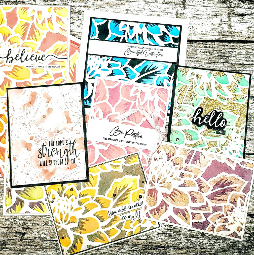Ensemble de pochoirs Dahlia en couches (Altenew) par Jen Kray