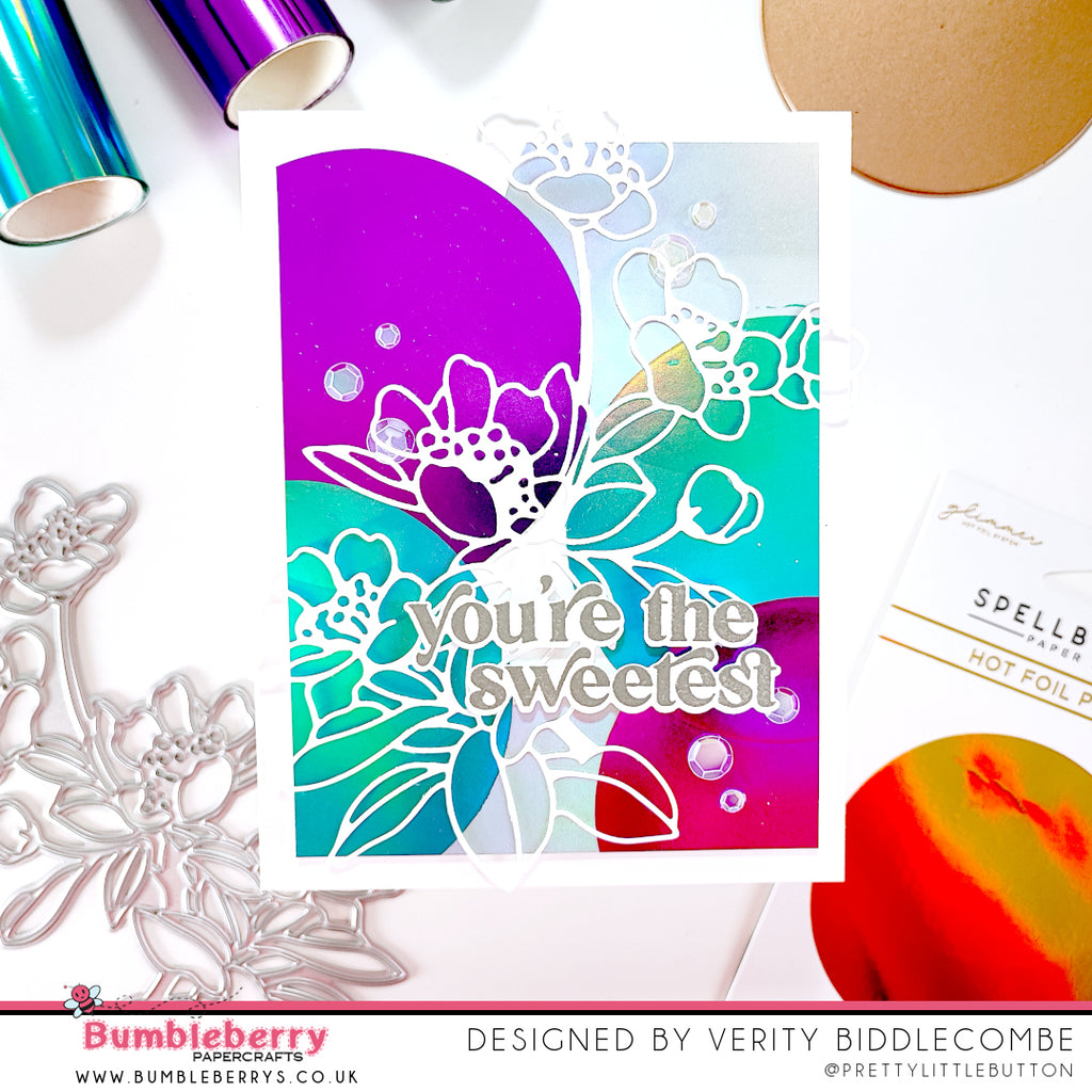 Multi-foiling with Spellbinders Essential Glimmer Solid Circle hot foil plate