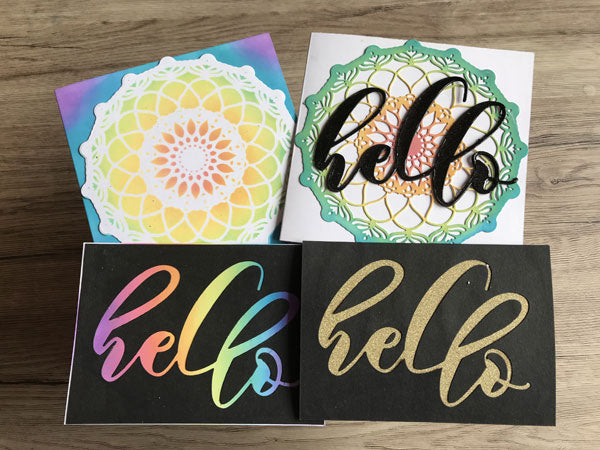 Étirez vos fournitures - Mandala Hello