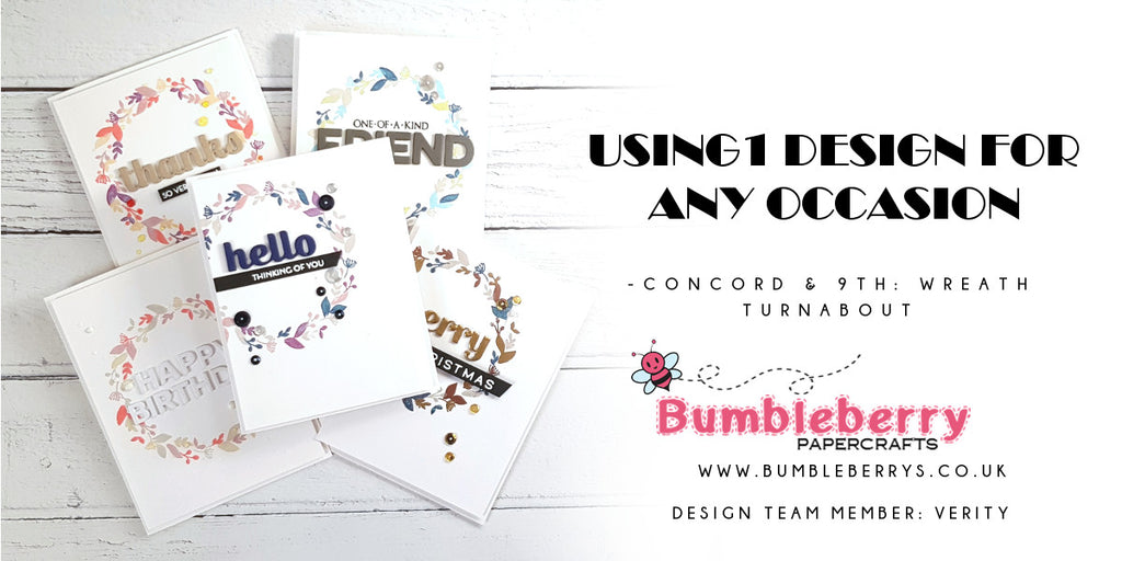 Utiliser 1 modèle pour toute occasion - Concord & 9th Wreath Turnabout