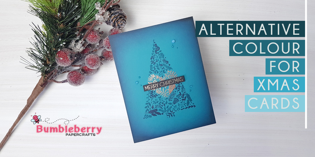 Alternative colour for Xmas cards - Altenew Festive Foliage