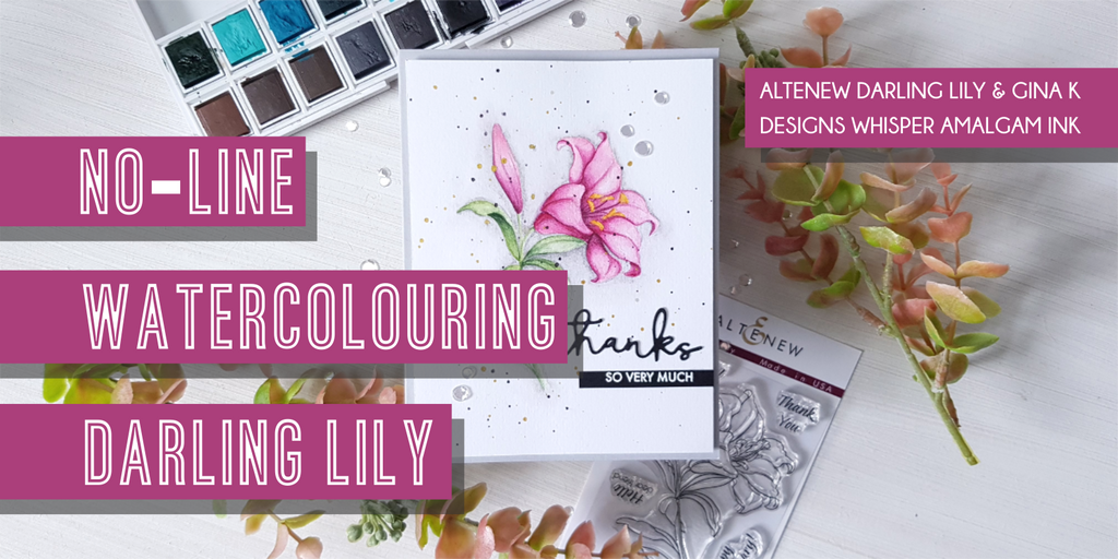 Aquarelle sans trait Darling Lily