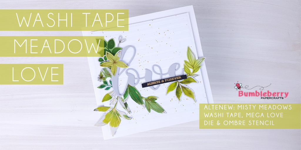 Washi tape meadow love - Misty Meadows