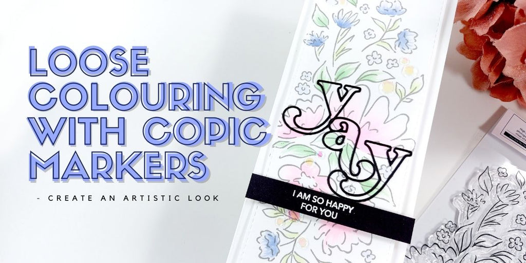 Loose colouring with copic markers - PinkFresh Studio: You are my favorite!