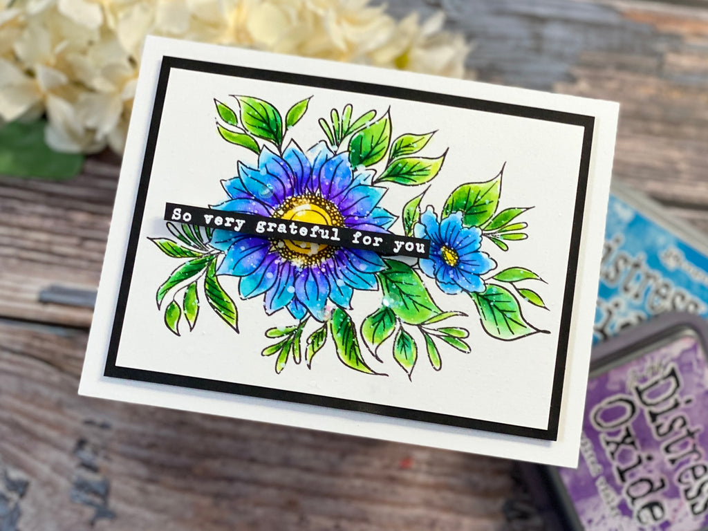 Aquarelle avec oxydes de détresse