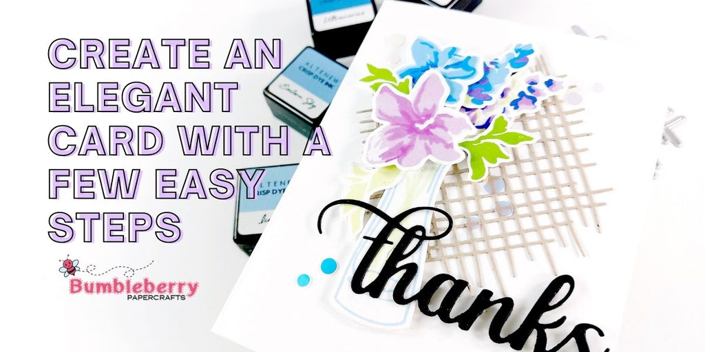 Elegant cards with a few easy steps - Altenew stamp & dies!