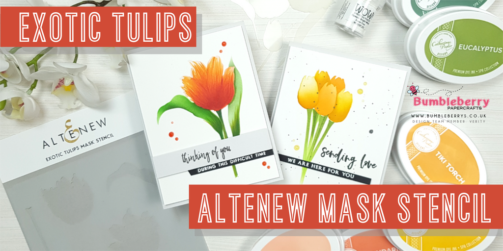Pochoir de masque Altenew - Tulipes exotiques