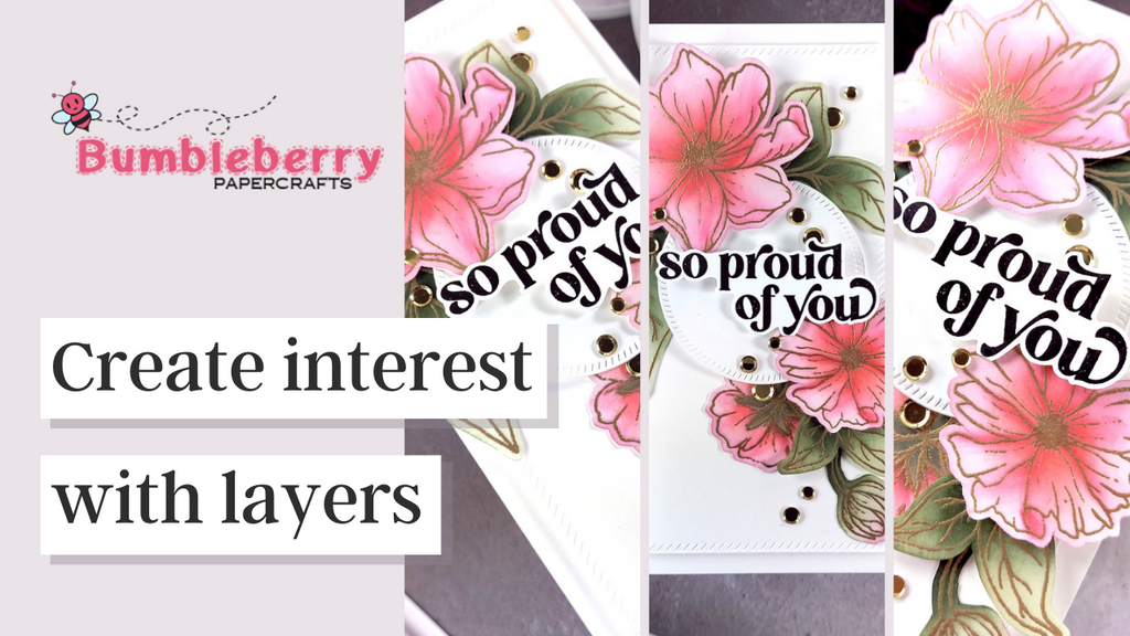 Build interest with layers - PinkFresh Studio stamps & dies