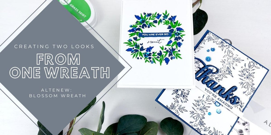 Une couronne, deux looks ! - Couronne de fleurs Altenew