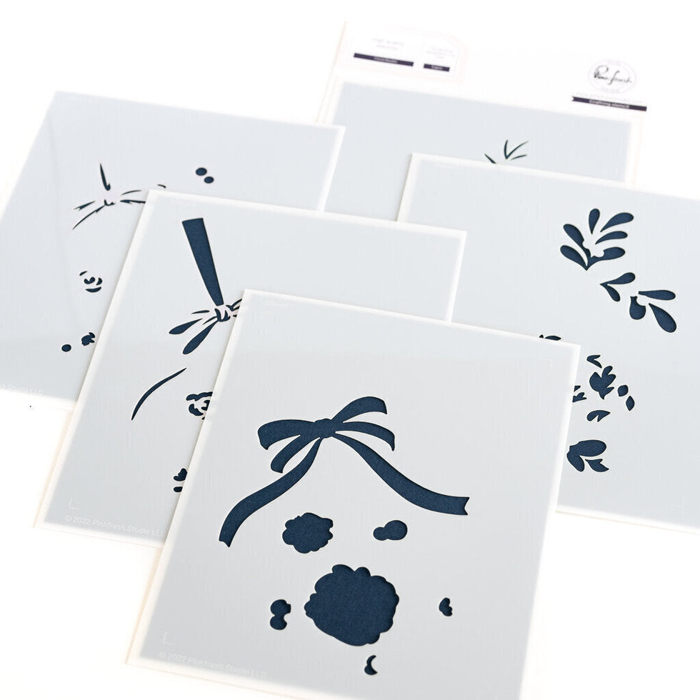 Floral Bauble stencil - RETIRING