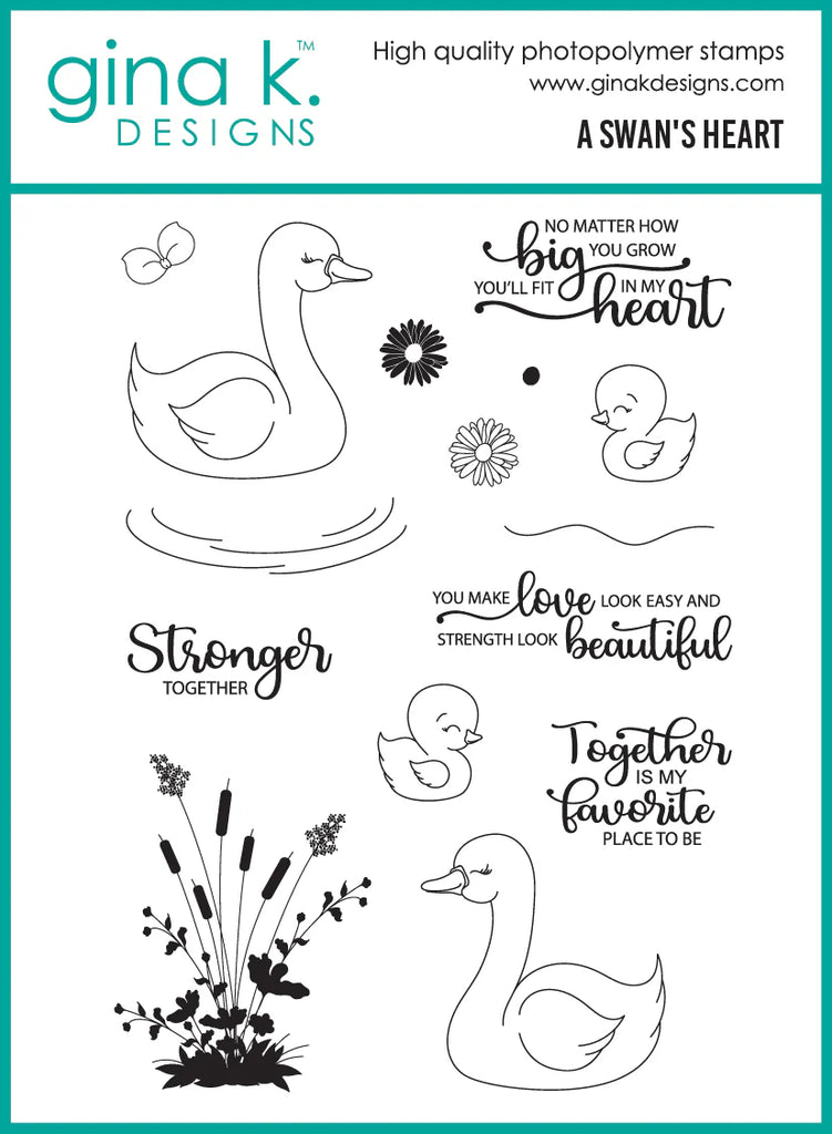 A Swan's Heart Stamp Set