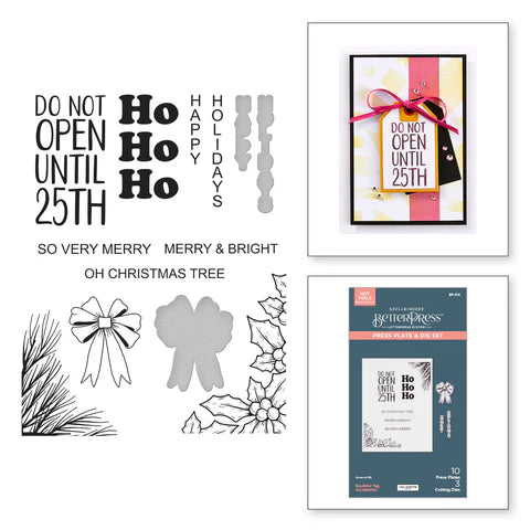 Essential Tag Accessories Press Plate & Die Set from the Essential Holiday Collection by Lisa Horton