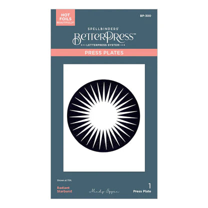 Radiant Starburst BetterPress Plate from the Classic Road Legends Collection by Mindy Eggen