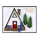 Ski-son's Greetings Sentiments BetterPress Plate & Die Set from the Ski-son's Greetings Collection by Simon Hurley