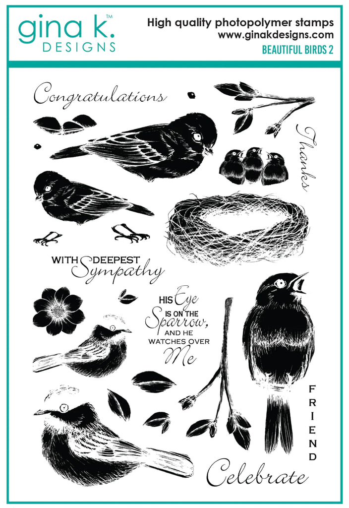 Ensemble de tampons Beautiful Birds 2
