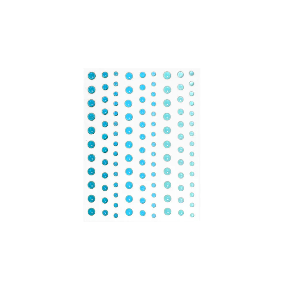Translucent Aquas Hero Hues Enamel Dots*