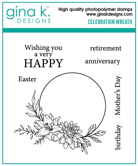 Celebration Wreath Stamps