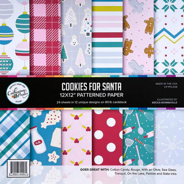 Biscuits pour le papier à motifs du Père Noël 12x12
