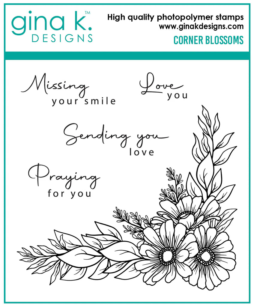 Corner Blossoms Stamp set - RETIRING