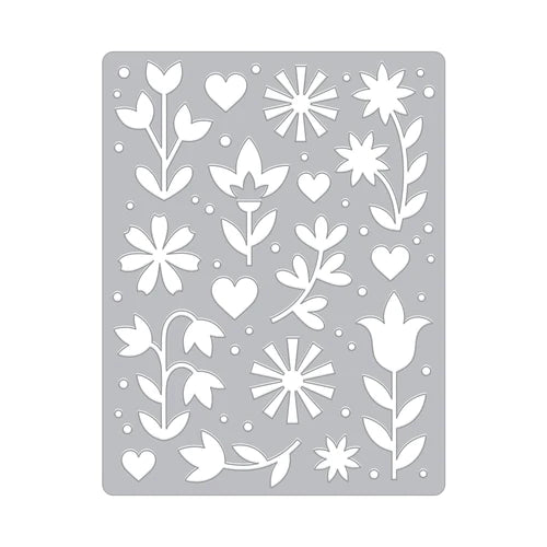 Plaque de couverture de fleurs et de coeurs (F)