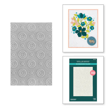 Dossier de gaufrage 3D Mandala Blooms de la collection Sealed for Summer