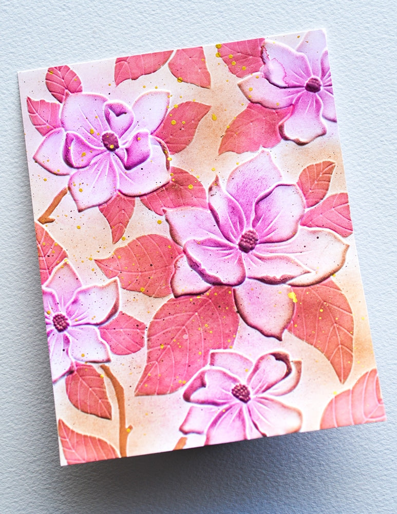 Dossier de gaufrage 3D et matrices de découpe Magnolia Blooms