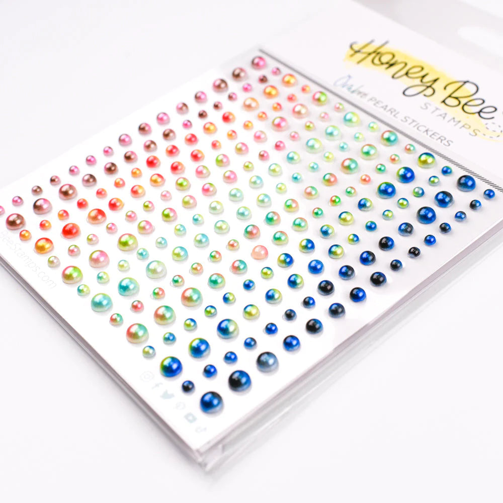 Ombre Pearls - Autocollants de perles - 210 unités