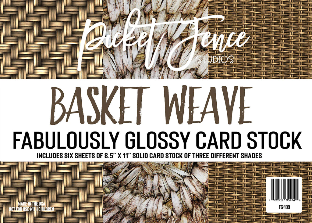 Fabulously Glossy Card Stock - Basket Weave*