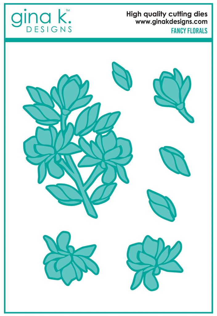 Ensemble de matrices de fleurs fantaisie