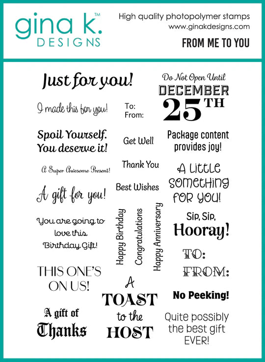 From Me to You Stamps
