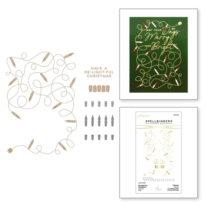 De-light-ful Christmas Glimmer Hot Foil Plate & Die Set from the De-light-ful Christmas Collection by Yana Smakula