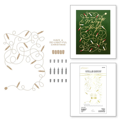 Ensemble d'assiettes et matrices chaudes De-light-ful Christmas Glimmer de la collection De-light-ful Christmas par Yana Smakula