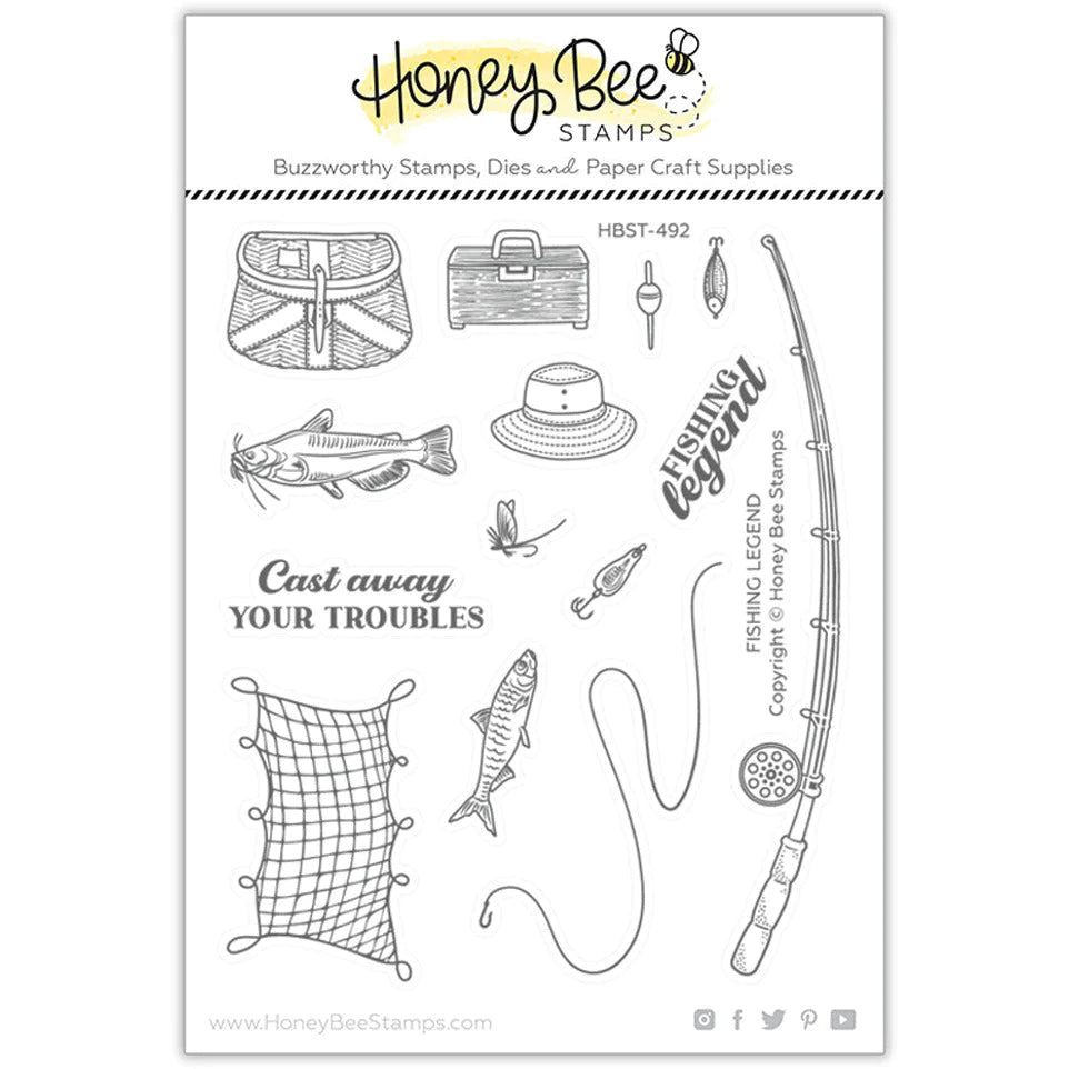 Fishing Legend 5x6 Stamp Set