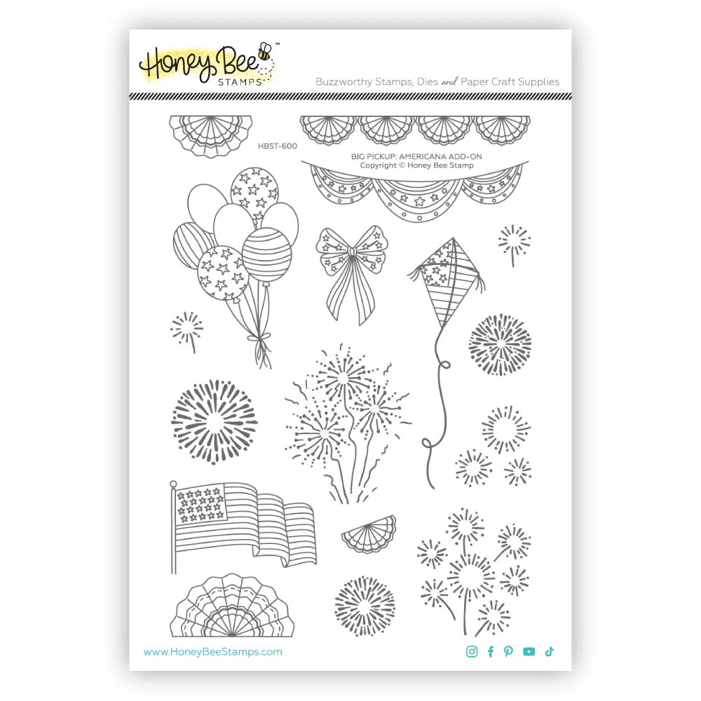 Big Pickup: Americana Add-On 6x8 Stamp Set