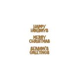 Three Holiday Messages Hot Foil Plate (B)