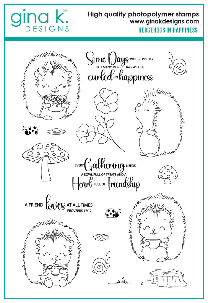 Hedgehogs in Happiness Stamp Set