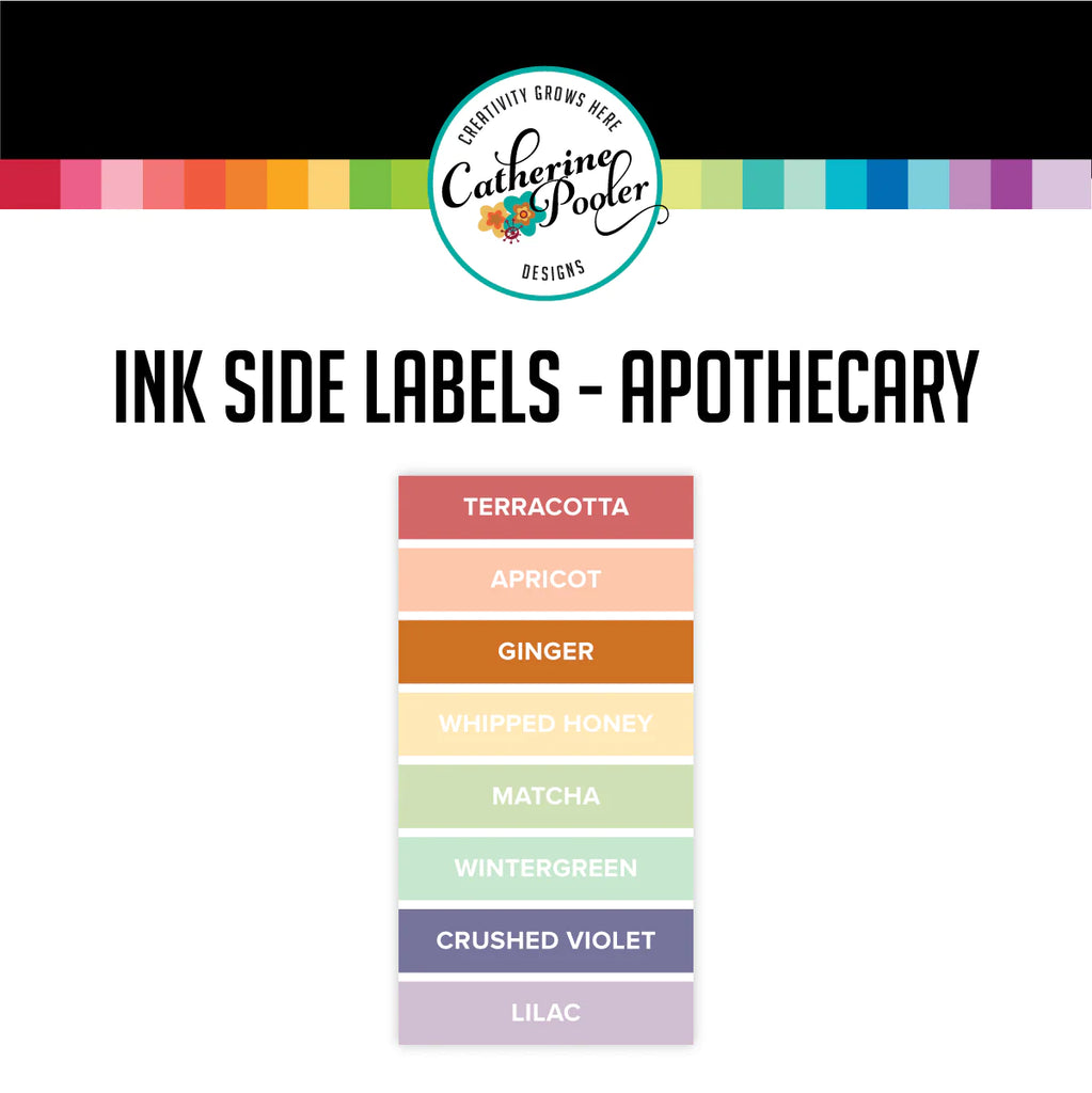 Apothecary Ink Pad Side Labels - RETIRING