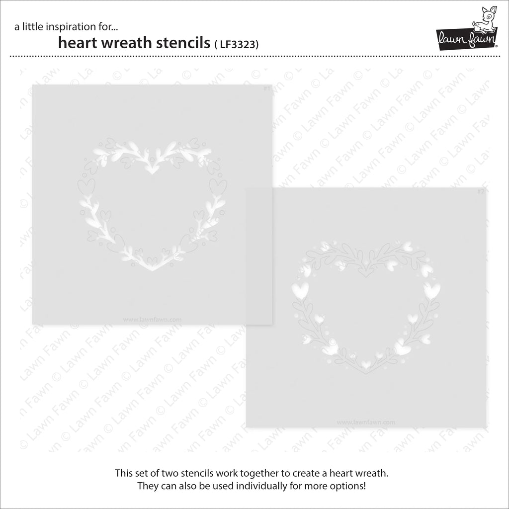 Heart Wreath Stencils