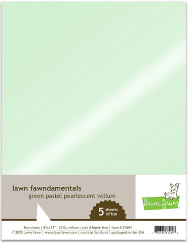 Green Pastel Pearlescent Vellum Pack