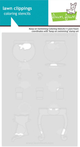 Keep On Swimming Coloring Stencils