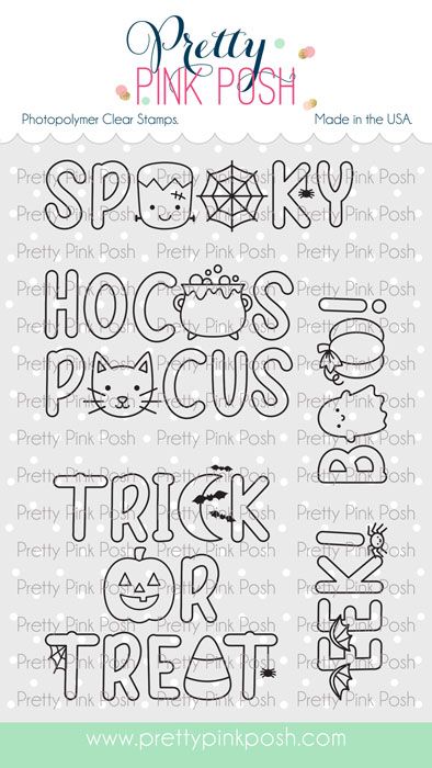 Halloween Word Scenes Stamp Set