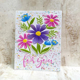 Thank You Bouquet 3D Folder and Stencil Bundle