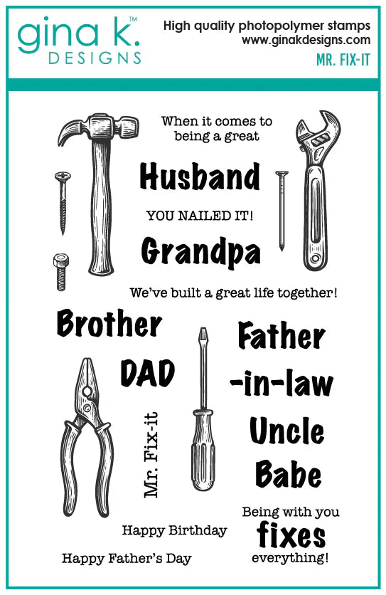 Mr Fit it Stamp Set