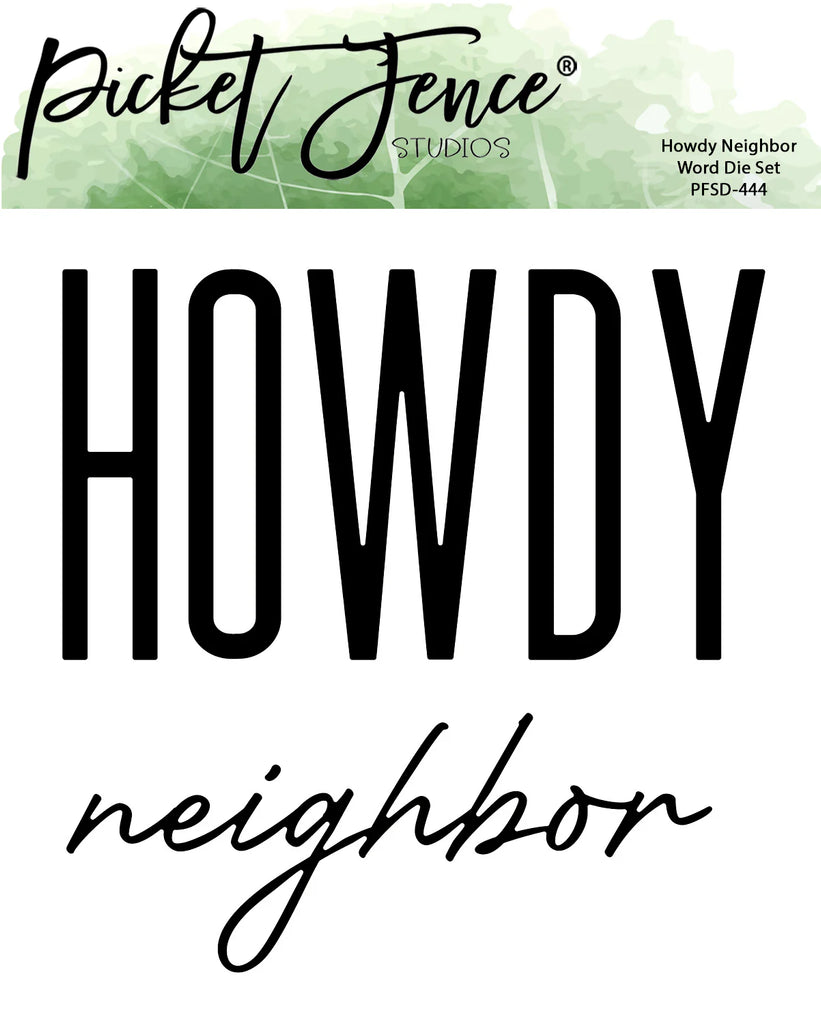 Howdy Neighbor Word Die Set*