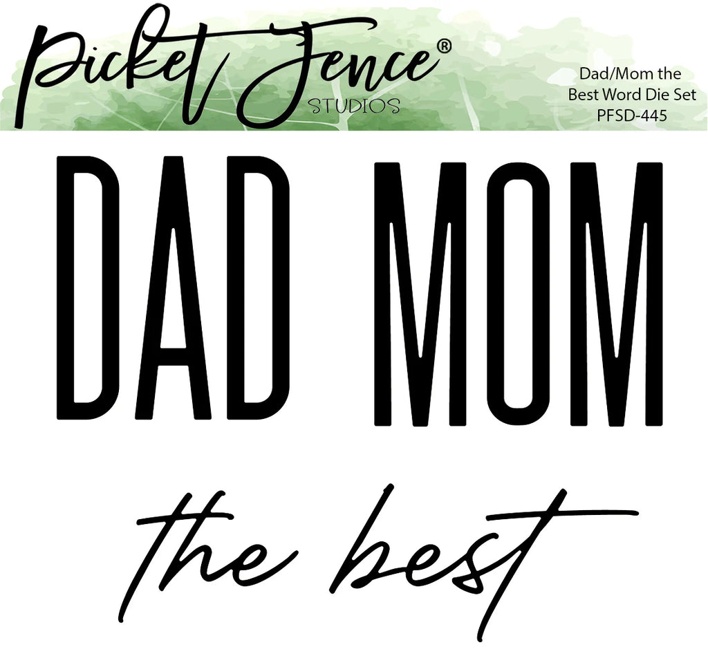 Dad/Mom the Best Word Die Set*