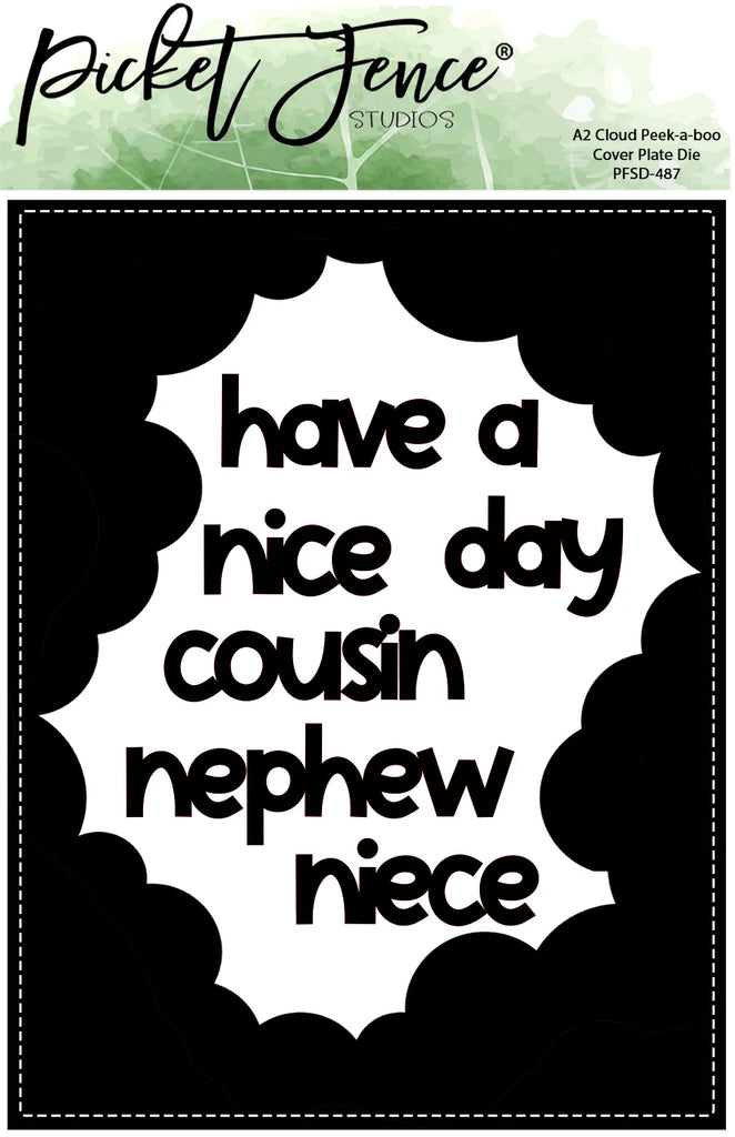 A2 Cloud Peek-a-boo Cover Plate Die*