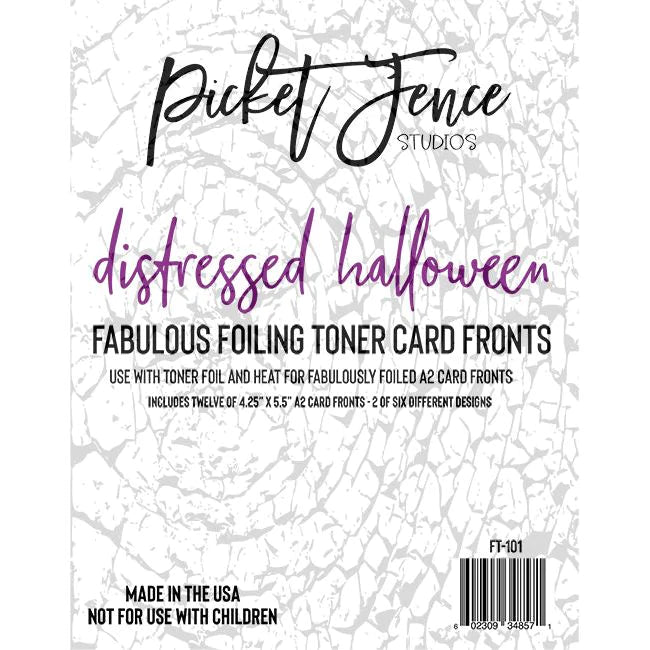 Fabulous Foiling Toner Card Fronts (12 pk)-Distressed Halloween*