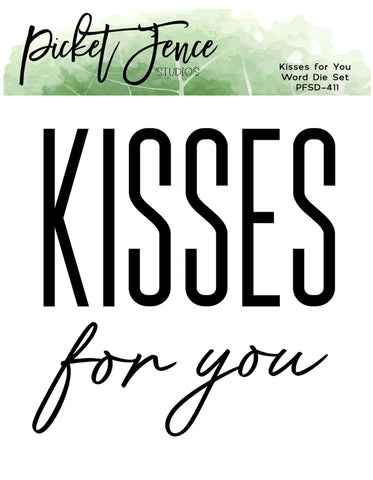 Kisses for you Word Die Set