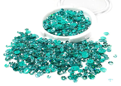 Sequin Mix - All about the Teals